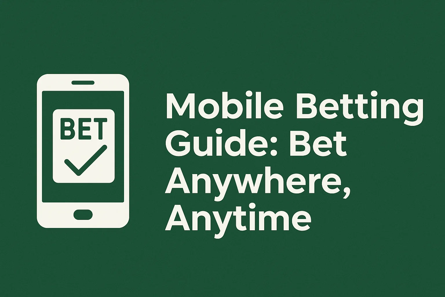 Mobile Betting Guide: Bet Anywhere, Anytime